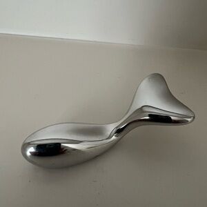 Sleek Silver Sculptural Decor